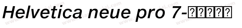 Helvetica neue pro 7字体转换